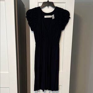 Laundry by Design Navy Puff Sleeve Midi Sundress